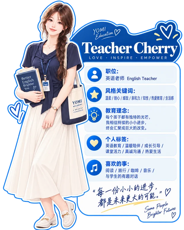 Cherry 的卡通形象与个人介绍