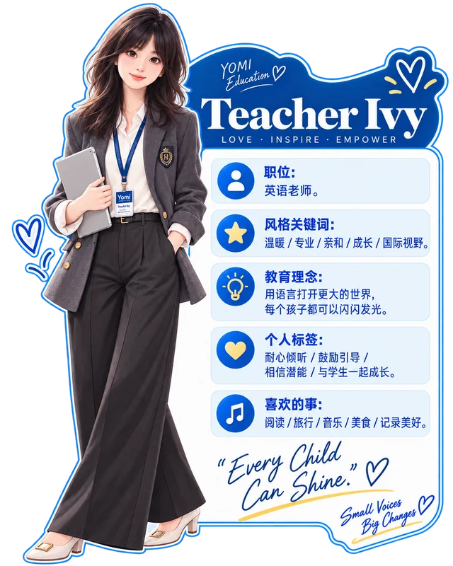 Ivy 的卡通形象与个人介绍
