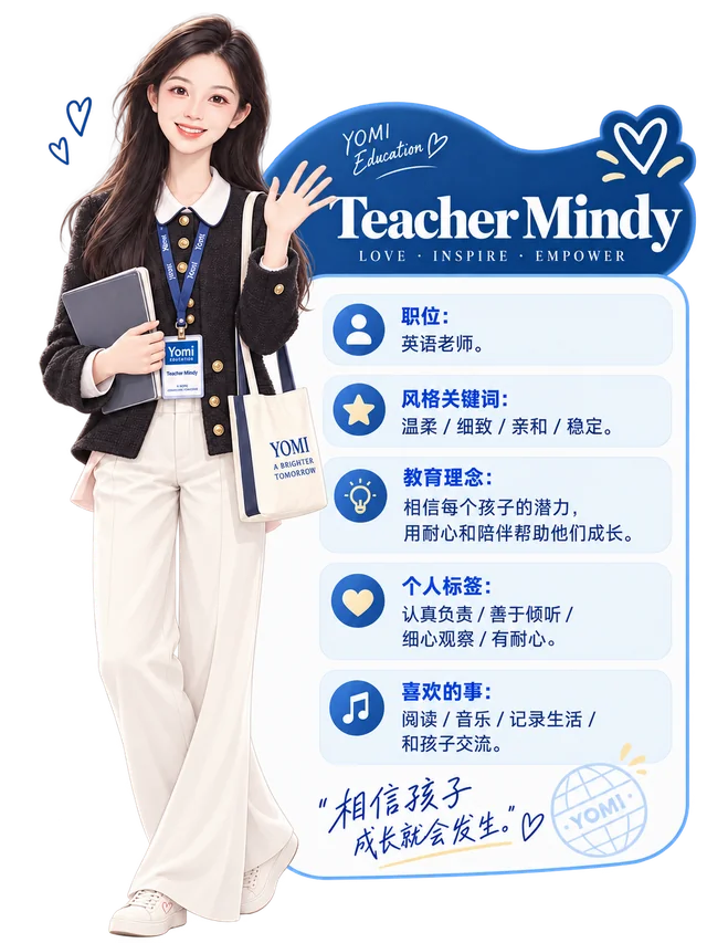 Mindy 的卡通形象与个人介绍